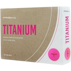 Masters Prisma Titanium Golfballen (Set van 12)  (Roze)