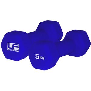 Urban Fitness Hex Hexagon Halter (Set van 2) (10 kg) (Blauw)