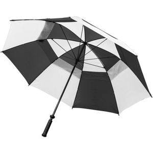 Longridge Dubbele luifel Golf Paraplu  (Zwart/Wit)