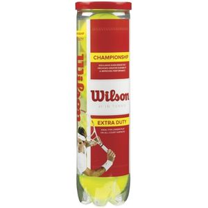 Wilson Championship tennisballen (Verpakking van 4)  (Geel)