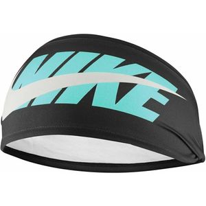 Nike Brede hoofdband  (Zwart/Copa Zeil)
