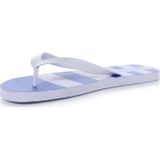 Regatta Heren Bali gestreepte teenslippers (41 EU) (Lapis Blauw/Wit)