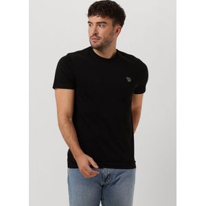 Paul Smith Mens Slim Fit Ss Tshirt Zebra Polo's & T-shirts Heren - Zwart - Maat L