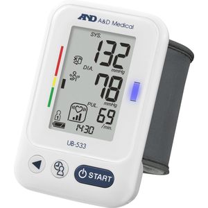 A&D UB-533 - Bloeddrukmeter Pols - 2 x 60 Geheugenplaatsen - Opbergcase