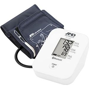 A&D UA-651BLEISO Bloeddrukmeter - Bovenarm - 22-32cm - Bluetooth - Wit