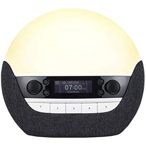 Lumie Bodyclock Luxe 750DAB Lichtwekker, DAB-radio, bluetooth-luidspreker en weinig blauw licht voor slaaptijd