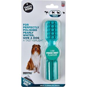 TastyBone - TastyBrush - Fresh Mint - Hond - Kauwspeelgoed - Vegan - Kluif - Nylabone