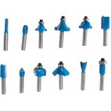 Silverline 12-delige 1/4 TCT Frees set - 1/4 - 792084