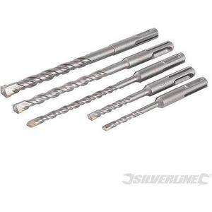 Silverline Betonboor set - SDS-Plus - Hardmetalen punt - 5-delig - Ø 110-160 mm