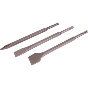 Silverline - SDS-Plus-Sechskantmeißel, 3-tlg. Satz 250 mm 20 mm, 40 mm u. Spitzmeißel