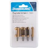 Silverline Proppenboor Set - 6 t/m 16 mm. - 4 Delig