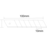 Silverline Stanleymes - Afbreekmesjes - Reserve Mesjes - 9 Mm - 10 Stuks