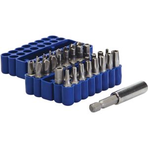 Silverline Bitset met magnetische bithouder - 33-delig - chroom vanadium - 25 mm