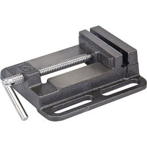 Silverline Bankschroef - 100 mm kaakopening - geharde kaken - chroom geplateerd handvat