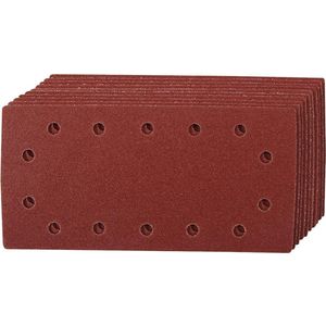 Silverline 986461 schuurbladen met klittenband, geperforeerd, 115 x 230 mm, set van 10 korrel 60