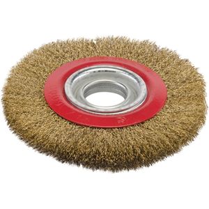 Silverline 224516 Messing Staaldraad Wiel 150 x 32 mm