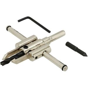 Silverline Verstelbare Gatensnijder - Ø 30-120 mm - Voor Hout, Gipsplaat en Plastic