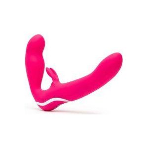 Happy Rabbit - Strapless Strap-On Rabbit Vibe Roze