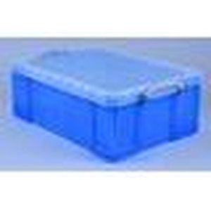 Opbergbox Really Useful 50 Liter 710x440x230mm Transparant Blauw