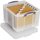 Really Useful - Opbergbox 42 L - Transparant - Polypropyleen