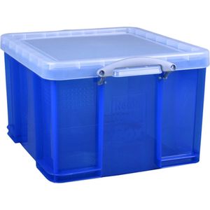 Opbergbox Really Useful 42 Liter 520x440x310 Mm Transparant Blauw