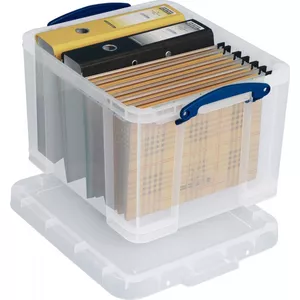 Karton-billiger Archiefdozen 10 Stuks – Met Deksel & Handgrepen – A4 Hangmap Geschikt – Wit – Binnenmaat 413x330x266 Mm – Stapelbaar & Stevig