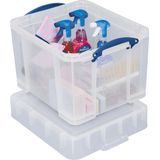 Opbergbox Really Useful 35 liter 480x390x345 mm transparant wit