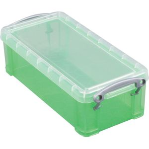 Really Useful Box opbergdoos 9 liter, transparant groen