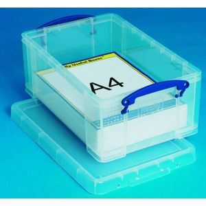 Really Useful Box opbergdoos - Opbergbox met deksel 9 liter - Transparant