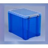 Really Useful Box Aufbewahrungsbox 19,0 l transparent, blau 39,5 x 25,5 x 29,0 cm