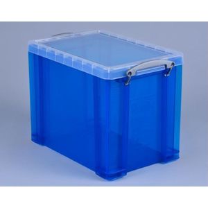 Really Useful Box opbergdoos, kunststof, transparant blauw, verschillende afmetingen