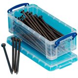 Really Useful Box Aufbewahrungsbox 0,9 l - 22,0 x 10,0 x 7,0 cm transparent