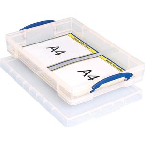 Really Useful Box Opbergdoos 19 Liter Hangmappenkoffer Inclusief 10 Hangmappen Transparant C Ub19lcf