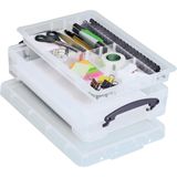 Really Useful Box opbergdoos 4 liter met divider, transparant