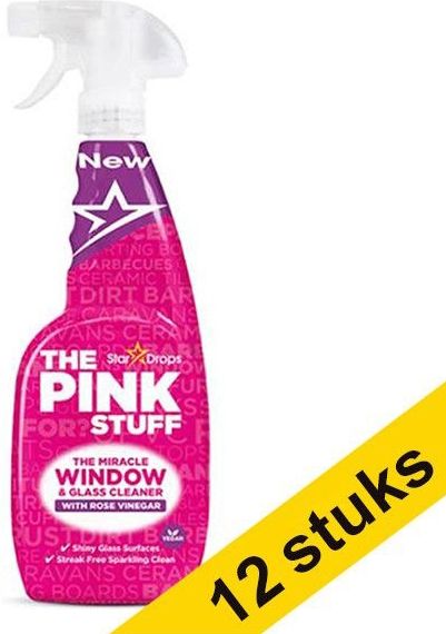 The Pink Stuff - Raam & Glasreiniger - 12 x 750 ml