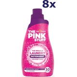 The Pink Stuff vloeibaar wasmiddel sensitive non-bio 960 ml (8 flessen - 256 wasbeurten)