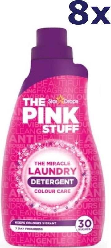 The Pink Stuff - Vloeibaar Wasmiddel Sensitive Non-Bio - 960 ml - 8 Flessen