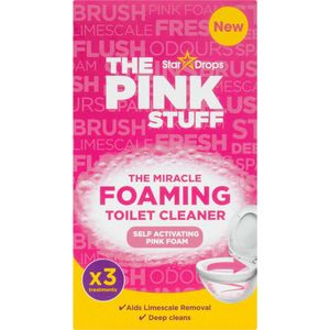 The Pink Stuff The Miracle Schuimende Toiletreiniger 3 x 100 gr