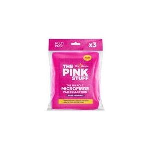 The Pink Stuff Microvezel absorberende schoonmaak pads | roze | 3 stuks