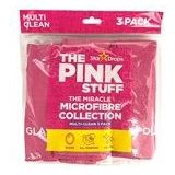 The Pink Stuff Microvezel schoonmaak doek roze (3 stuks)