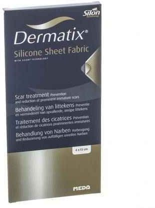 Dermatix Silicone Sheet Fabric Adh 4x13cm 1
