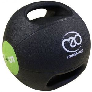 Fitness Mad Dubbele Grip Medicine Ball & Vcd, 6 kg