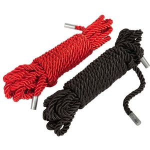 Fifty Shades Restrain Me Bondage Rope Twin Pack - Zwart/ Zilver