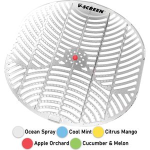 Urinoirmatje V-Screen geurend transparant Ocean Spray | 12 stuks | 12 stuks
