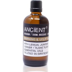 Massage Olie - Warm en Opbeurend - 100ml - Bad olie - Aromatherapie