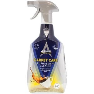 Astonish Specialist Tapijt & Bekleding Tough Vlekken Remover Spray, voor Stoffen en Wasgoed, Diepe Reiniging en Geurneutralisatie, Lotus Bloem Geur, 750ml