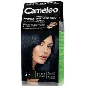 Cameleo crème permanente haarkleuring 2.0 blauw zwart  1ST