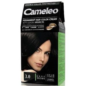 Cameleo - Hair Color Cream - Donkerbruin - 3.0 - Haarkleuring