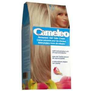 Cameleo Permanente Haarkleurcrème - Ultimate Ash Blonde - Intensieve Kleur & Bescherming - 5 Oliën + Omega Plus Zuren - Professionele Luxe Haarverf - Full Kit