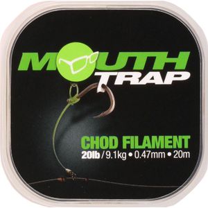 Korda Mouth Trap Chod Filament (20m) Maat : 25lb - 0.53mm - 11.3kg